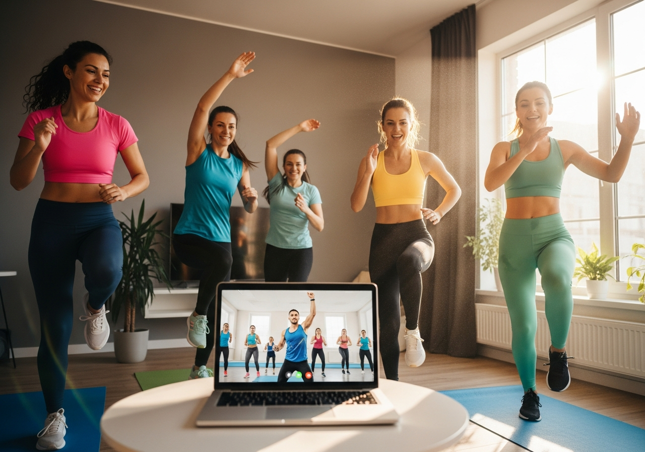 Онлайн групповая аэробика
